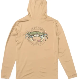 Salty Crew Jimmy Hooded Sun Protection Shirt khaki- S