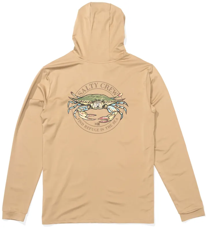 Salty Crew Jimmy Hooded Sun Protection Shirt khaki- S