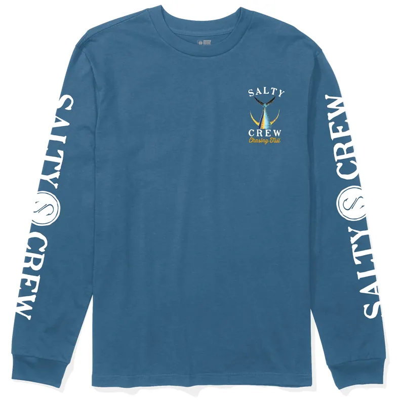 Salty Crew Tailed L/S cast blue- S