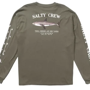 Salty Crew Bruce Lee L/S T-Shirt dusty olive- S