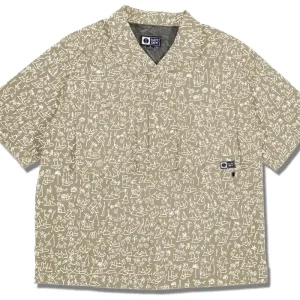 Salty Crew Fishcamp Shirt LIGHT brown khaki- S