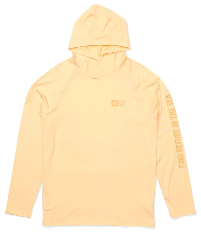 Salty Crew Mariner Hood Tech T-Shirt Sun Protection Shirt light coral- S
