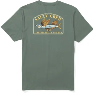 Salty Crew Fly Home SS T-Shirt laurel wreath- S