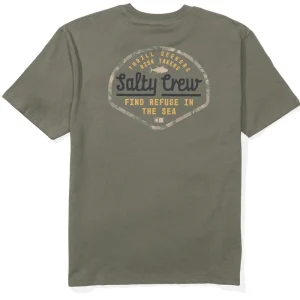 Salty Crew Border Fill Classic T-Shirt dusty olive- S