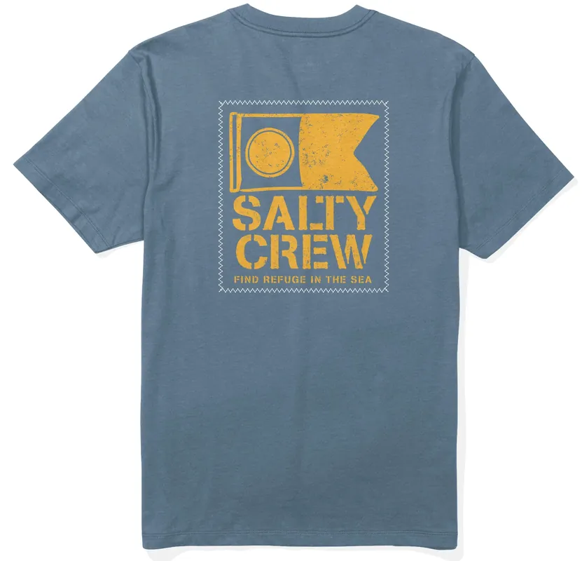 Salty Crew Stitched SS T-Shirt slate- S