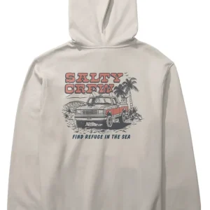 Salty Crew Truck Stop Fleece stone- S