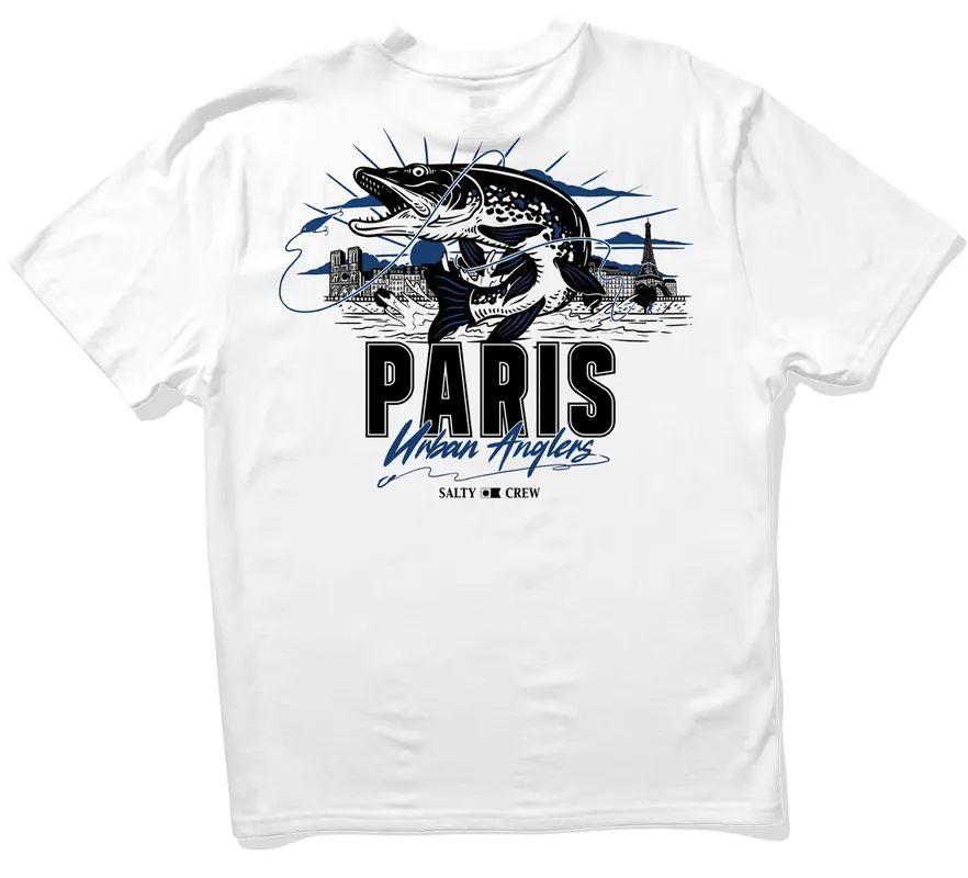 Salty Crew Paris Urban Anglers SS T-Shirt white- S