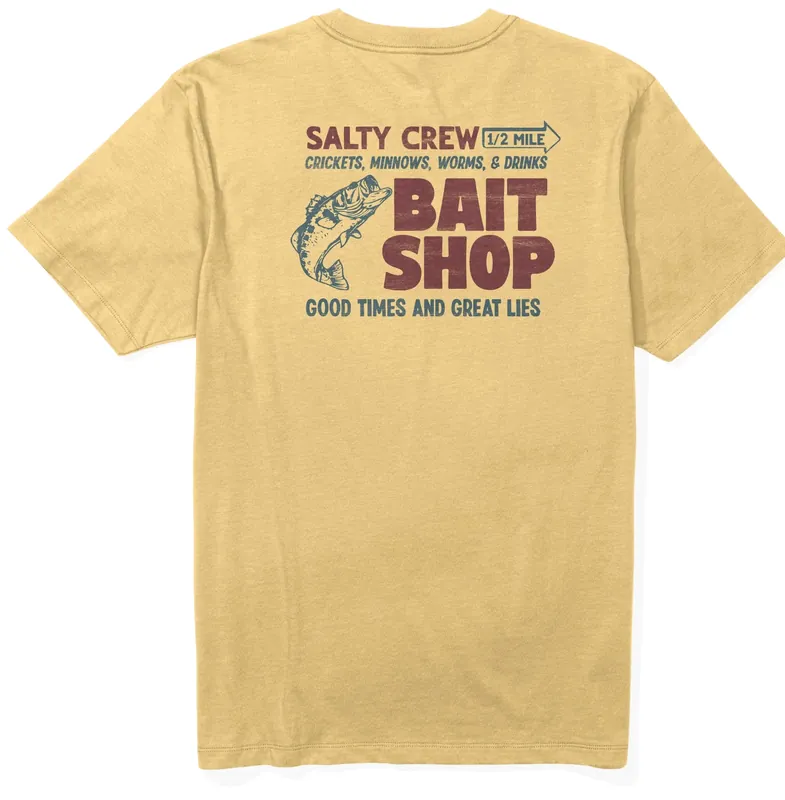 Salty Crew Bait Shop SS T-Shirt mineral yellow- S