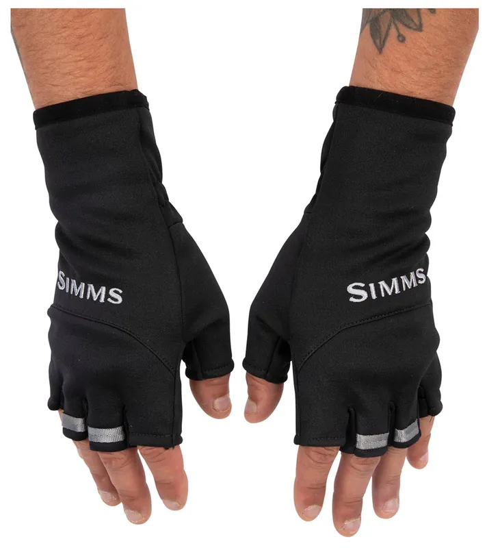 Simms Freestone Half-Finger Glove Handschuh black-