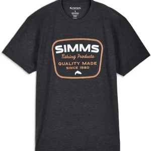 Simms Stamp Lock T-Shirt Charcoal Heather- S