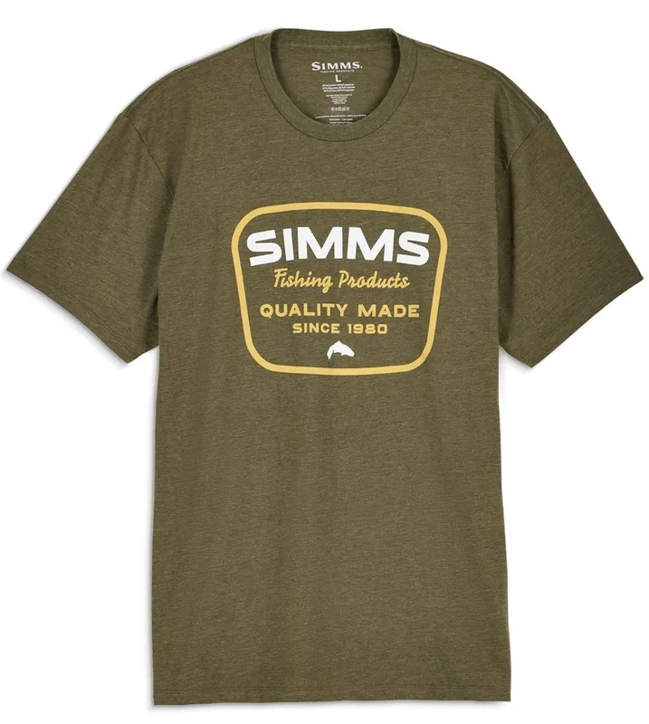 Simms Stamp Lock T-Shirt Military Heather- S