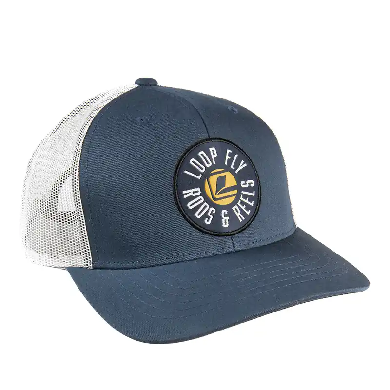 Loop Fly Rods & Reels Cap Schirmmütze Hat navy/silver-