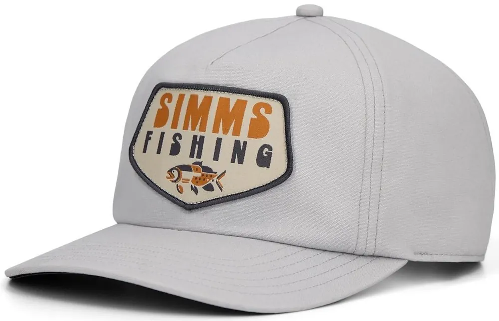 Simms Double Haul Cap Overcast Abstract Bass-
