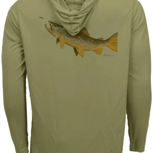 RepYourWater Hooded Sun Shirt ECO UPF50+ Hungry Brown- M