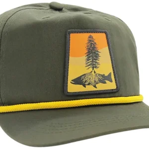 RepYourWater Brimmed Hat Fly Fishing Roots Cap-