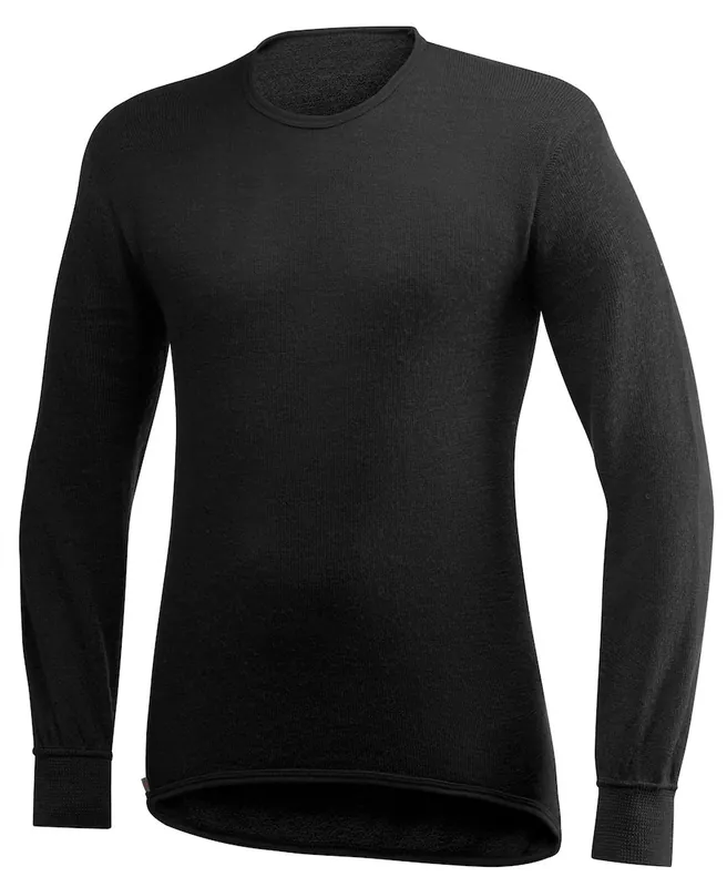 Woolpower Crewneck 200 Langarmshirt black- L