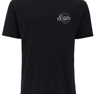 Simms Circle Lockup T-Shirt Black- S