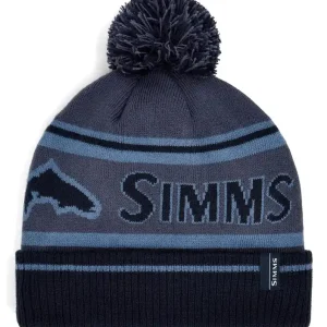 Simms Tip-Up Pom Beanie Huckleberry-