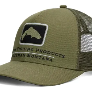 Simms Hat Double Haul Icon Trucker Cap Loden-