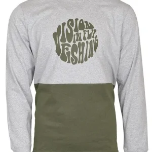 Vision Since T-shirt mit langen Ärmeln grau/olive- XL