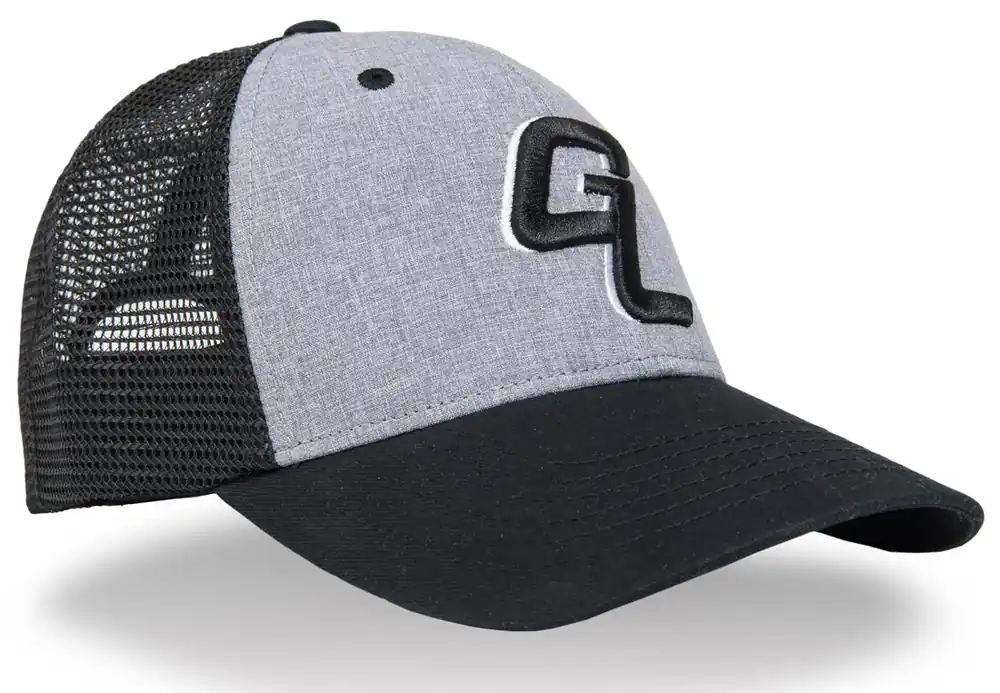 Guideline Logo Cap Schirmmütze heather grey black-