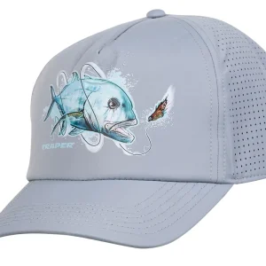 Traper Cap Solar Pro UPF 50+ Giant Trevally Light Grey-