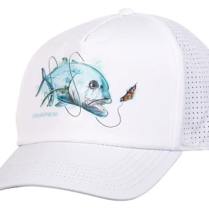 Traper Cap Solar Pro UPF 50+ Giant Trevally White-
