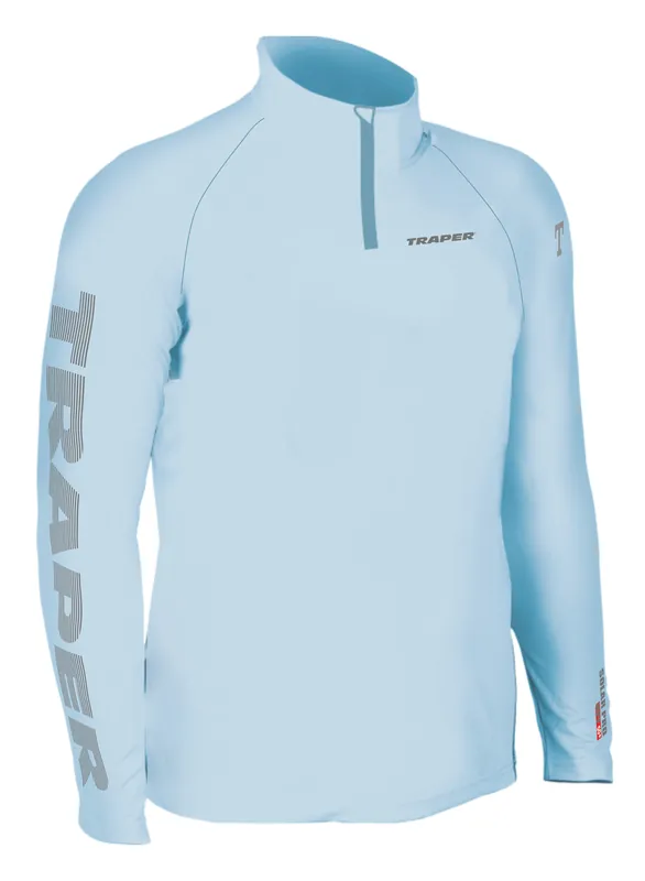 Traper Solar Pro UPF 50+ Fishing Shirt Light Blue- S