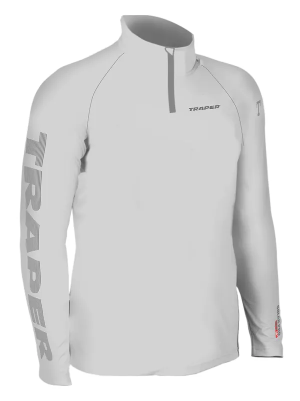 Traper Solar Pro UPF 50+ Fishing Shirt Light Grey- S