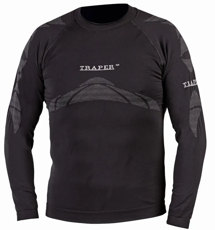 Traper Thermal Fleecepullover Black- S