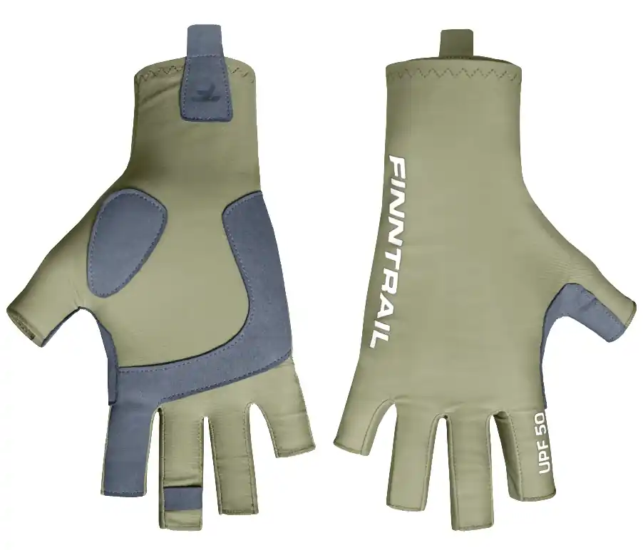 Finntrail Wave Fishing Sun Glove UPF50+ Handschuh Khaki- M