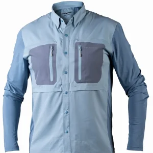 Traper Solar Pro UPF 50+ Fishing Shirt Light Denim- S