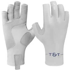 Thomas & Thomas Sun Gloves Cool Grey UPF50+ Sonnenschutz- S/M