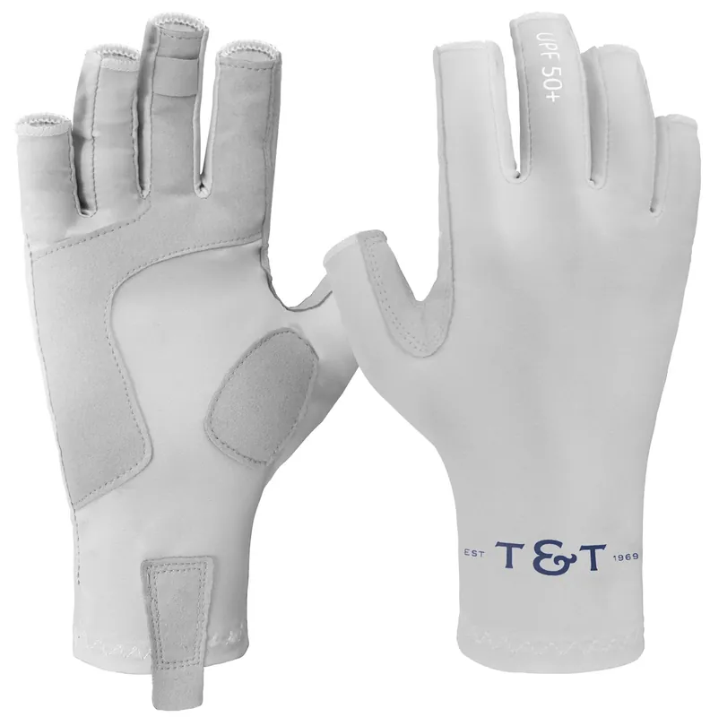 Thomas & Thomas Sun Gloves Cool Grey UPF50+ Sonnenschutz- S/M