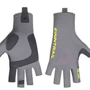 Finntrail Sun Fishing Gloves Wave middle grey Handschuhe Sonnenschutz UPF 50+- M