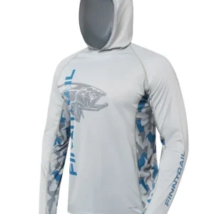 Finntrail Sunhoody Wave Big Fish grey Sonnenschutz UPF 50+- S