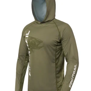 Finntrail Sunhoody Wave Big Fish khaki Sonnenschutz UPF 50+- S