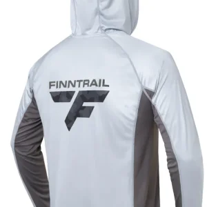 Finntrail Sunhoody Wave Big Logo grey Sonnenschutz UPF 50+- S