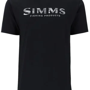 Simms Shroud Fill Logo T-Shirt Black- S