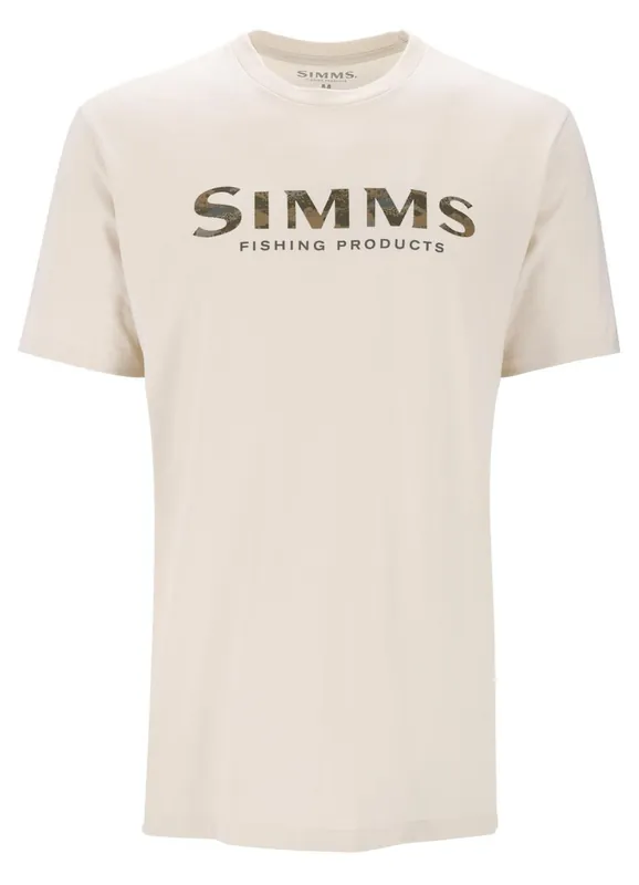 Simms Shroud Fill Logo T-Shirt Natural- S