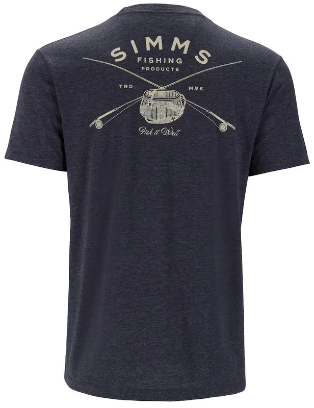 Simms Classic Tackle T-Shirt Navy Heather- S