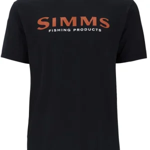 Simms Logo T-Shirt Jet Black-                                                                                                                                                                                                                        S