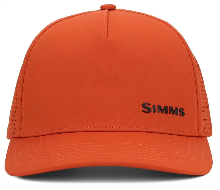 Simms Double Haul Tech Trucker Cap Simms Orange-