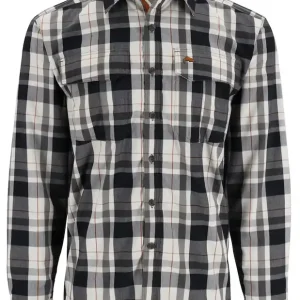Simms ColdWeather Shirt Gunmetal Logan Plaid- S