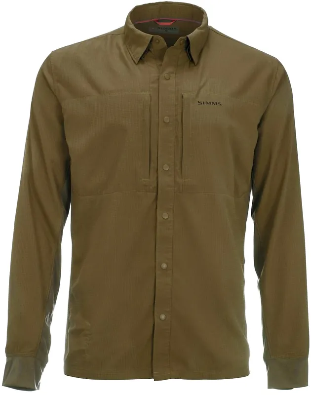 Simms BugStopper Intruder BiComp UPF30 Shirt mit UV & Insektenschutz Driftwood- S