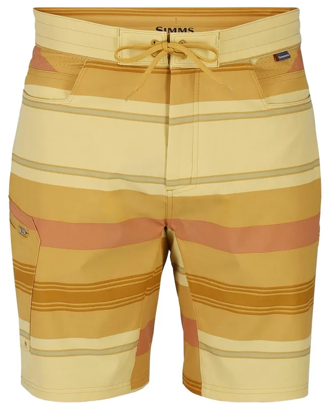 Simms Seamount Board & Wetwading Short Baltic Amber Stripe- 30 (S)
