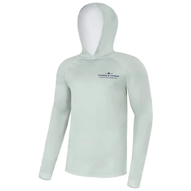 Thomas & Thomas Sea Mist Tech Hoody with Tarpons on back UPF30+ Sonnenschutz- S