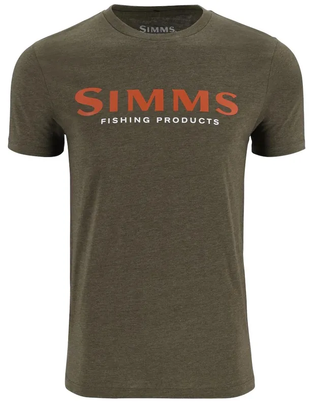 Simms Logo T-Shirt loden heather- S