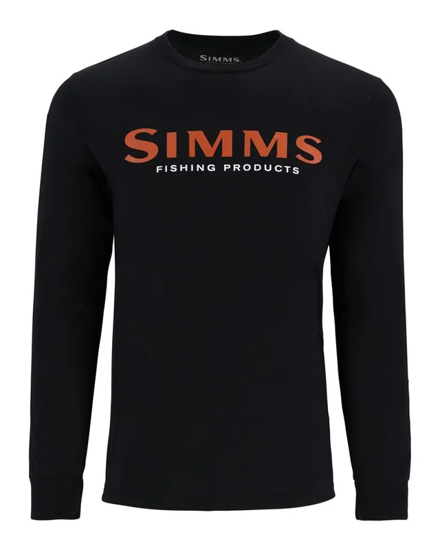 Simms Logo Shirt LS jet black- S