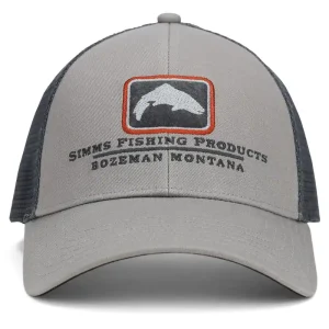 Simms Trout Icon Trucker Cap cinder-